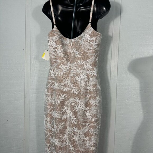 Dress the Population Women’s Giovanna Lace Spaghetti Strap Dress Size Medium NWT - Picture 10 of 13
